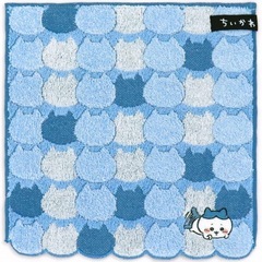 💙ちいかわ タオルハンカチ ブルー💙の画像