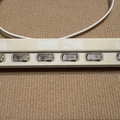 ELPA 延長コード 電源タップ コンセント 6口 1メートルの画像