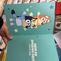 bluey ブルーイー　誕生日カードの画像