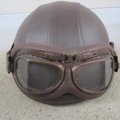 🍊レザーヘルメットの画像