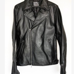 ナノユニバース　ダブルレザージャケットの画像