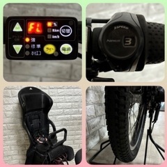 ✨美品✨室内保管✨ヤマハ パスバビー 電動自転車 大容量8.7Ah 子供乗せ  🌈新基準🌈024の画像
