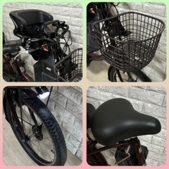 ✨美品✨室内保管✨ヤマハ パスバビー 電動自転車 大容量8.7Ah 子供乗せ  🌈新基準🌈024の画像
