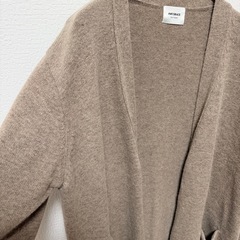✨カシミヤ混合✨AMYGRACE ベージュ ロングカーディガンの画像