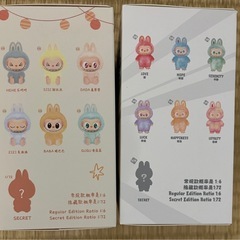 LABUBU ぬいぐるみ 2種セットの画像