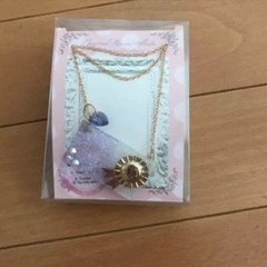 ネックレス レジン　ハンドメイド　チョコレート　イニシャルS ロゼット風　レジンネックレスの画像