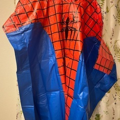 ポンチョ　スパイダーマン　ブルー/レッドの画像