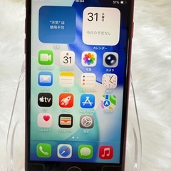 iphone SE 第 3 世代 レッド 64GB 国内版 SIMフリー バッテリー大容量100％の画像