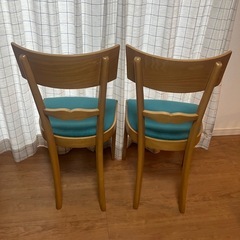 必要な方　北欧デザイン　ダイニングチェア2脚セット　USED品の画像