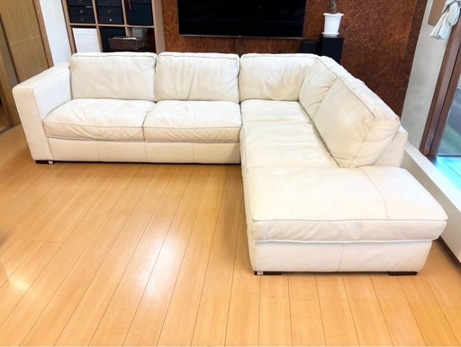 本革のソファ、カウチソファ、