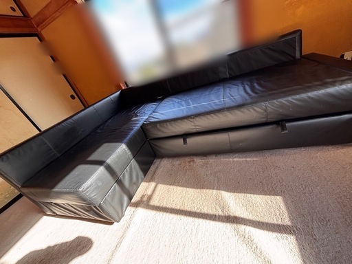 (送料込み) IKEA L字型レザーソファベッド 送料込み) IKEA L字型レザーソファベッド - メルカリ