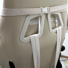 DOWINX ゲーミングチェア アイボリー／オットマン付クッション付の画像