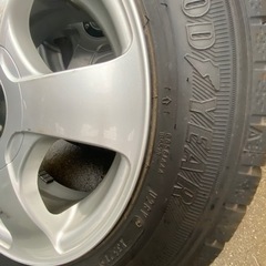 155 65 R14冬タイヤ　バリ溝4本セット！の画像