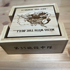 木製コースターの画像