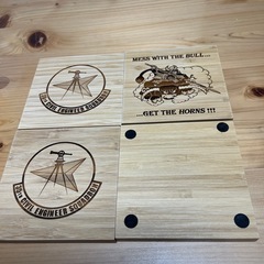 木製コースターの画像