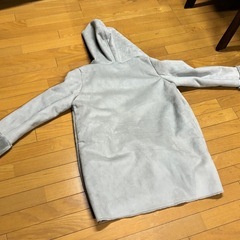 AVELINA アブリナ　アヴェリーナ　ロングコート　ファー仕様　グレー　袖ファー　フード付きの画像