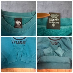 STUSSY SSリンク スウェット ターコイズブルー Mサイズステューシーの画像