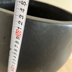 素焼き鉢　黒　の画像