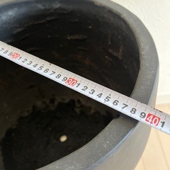 素焼き鉢　黒　の画像