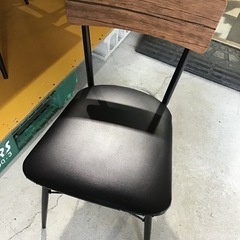 2人掛け食卓セット　ダイニングテーブル　椅子2脚　中古品　※天板傷み有りの画像