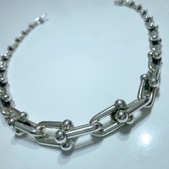 Tiffany ティファニー ハードウェア グラジュエイテッド リンクネックレスの画像