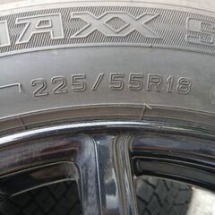 【年末限定セール‼️】購入金額約400,000円‼️ 18インチタイヤ付ホイール4本セット 225/55R18の画像