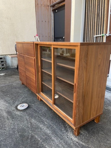 No.132z 無印　廃盤希少⭐︎木製キャビネット 