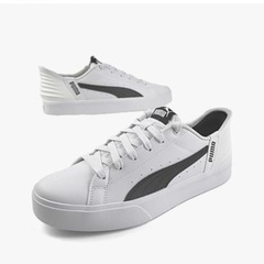 PUMAスニーカー２７.5 センチ•ホワイト•ほぼ新品‼️の画像