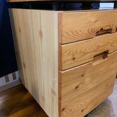 🟢和歌山市🟢学習机セット⭐️パイン材🍍ニトリの画像