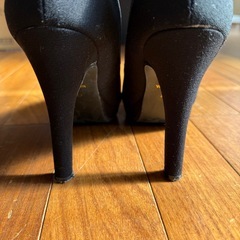 パンプス ヒール ピンヒール 黒 L サイズ 冠婚葬祭 就活の画像