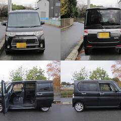 車検Ｒ８年４月２５日　タントカスタム　【４万キロ】　後期型　ピラーレス　パワスラ　広い　地デジTVナビ　の画像