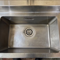 業務用1槽シンク 幅600mm 奥行450mm 高さ885mmの画像