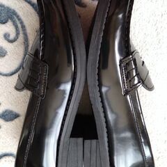 【　ローファー 黒 ☆ 美品　24.0cm　】の画像