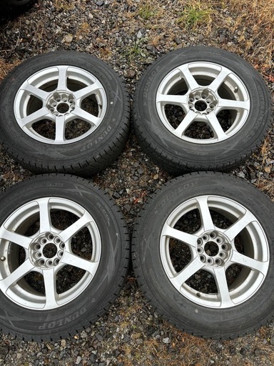 ダンロップ215/65R16 スタッドレスタイヤ ホイール4本 中古 送料込 ダンロップ スタッドレスタイヤ 215/65R16 (Tuyo) 上諏訪のタイヤ
