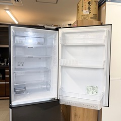 【お買い得‼️】アクア 2017年製 275Lノンフロン冷凍冷蔵庫 自動製氷 ビックフリーザー ヘアラインブラック♪の画像