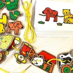 ボーネルンド　ひもとおし 農場のどうぶつの画像