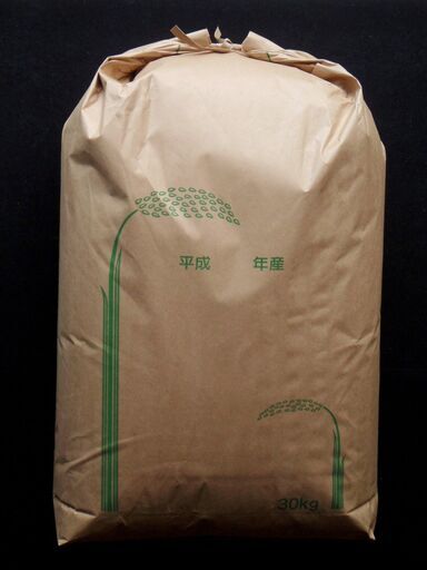 【引取限定】農家直売 農薬不使用 新米 玄米30kg