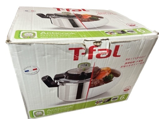 T-fal ティファールステンレス圧力鍋 「アクティクック シンプリー」6L