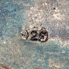 【ヴィンテージ】 ターコイズ シルバー(925)台座 ペンダントヘッドの画像