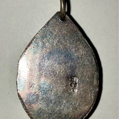 【ヴィンテージ】 ターコイズ シルバー(925)台座 ペンダントヘッドの画像