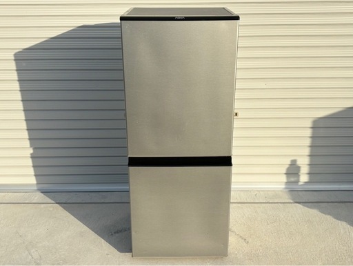 現狀品 AQR-J13H(S) Aqua 冷蔵庫 2019 ひきとり○ ねびき△ 中古 冷蔵庫 2ドア 126L ファン式 2019年製 AQUA AQR-J13H-S 右開き