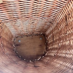 【未使用品】salut! 柳カート バスケット キャスター付き インテリアの画像