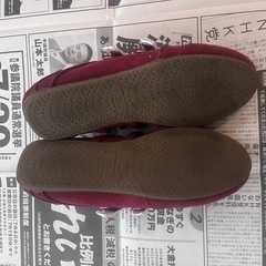 バーガンディ　靴　23.5㎝の画像