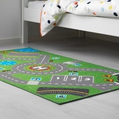 IKEA STORABO ラグ グリーンの画像