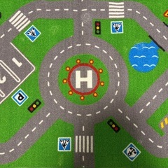 IKEA STORABO ラグ グリーンの画像