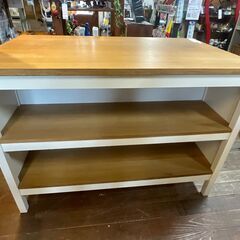 アイランドキッチンテーブル　収納と作業スペース増やせますの画像