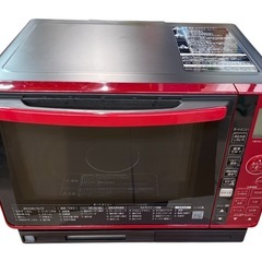 NO.2662【2023年製】HITACHI 日立 過熱水蒸気 オーブンレンジ MRO-JT232 レッド キッチン 家電 中古の画像