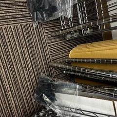 スチールラック 2台 セット 部品もあります 幅100cmぐらいの画像