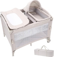 ベビーベッド オムツ交換台付きの画像