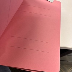 フラットファイル　A4 ピンク6枚セットの画像